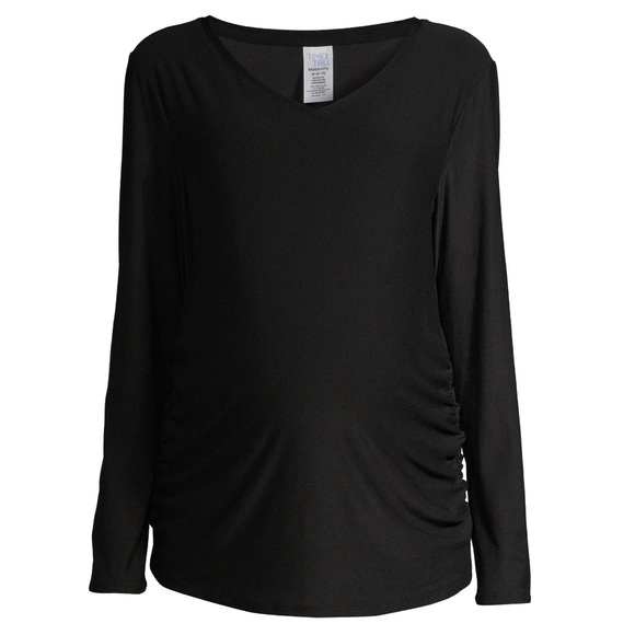 Tops - Maternity V-Neck T-shirt with Long Sleeves